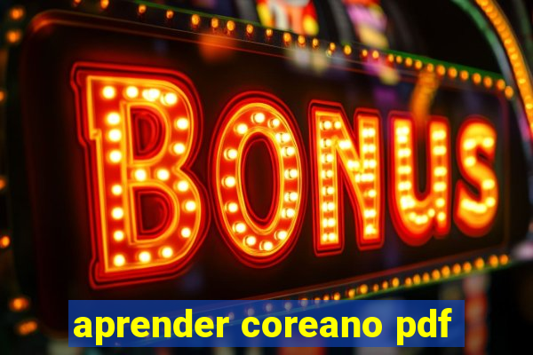 aprender coreano pdf