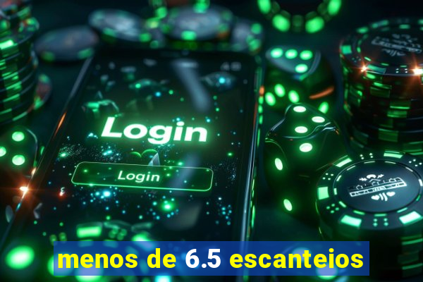 menos de 6.5 escanteios