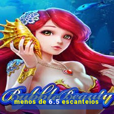 menos de 6.5 escanteios