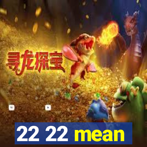 22 22 mean