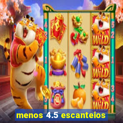 menos 4.5 escanteios
