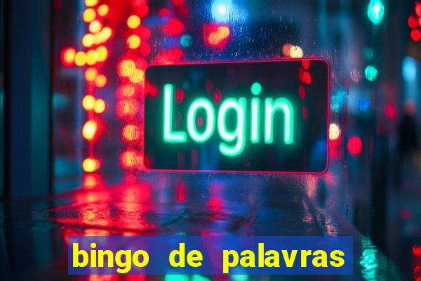 bingo de palavras cha de bebe