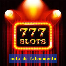 nota de falecimento a tribuna santos hoje