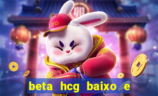 beta hcg baixo e gravidez evoluiu