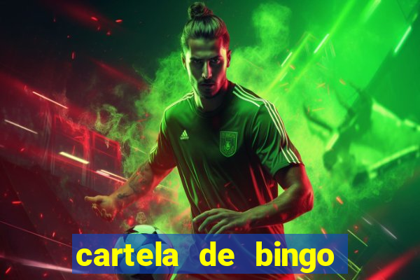 cartela de bingo pra imprimir