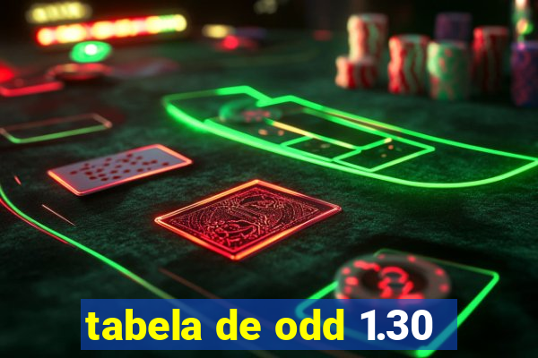 tabela de odd 1.30