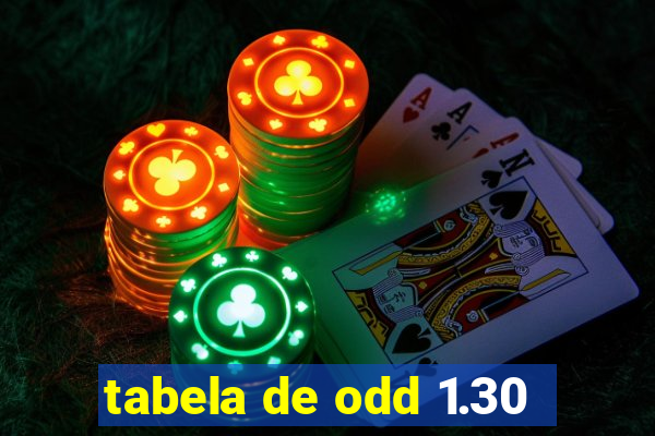 tabela de odd 1.30