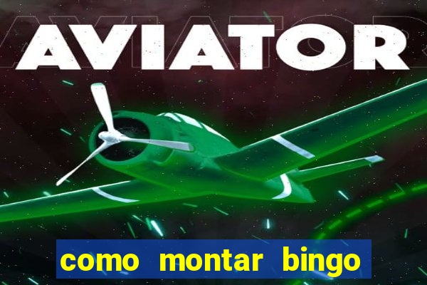 como montar bingo brinquedos toia