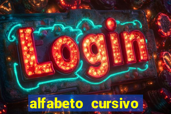 alfabeto cursivo para treinar caligrafia