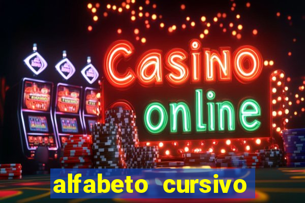 alfabeto cursivo para treinar caligrafia