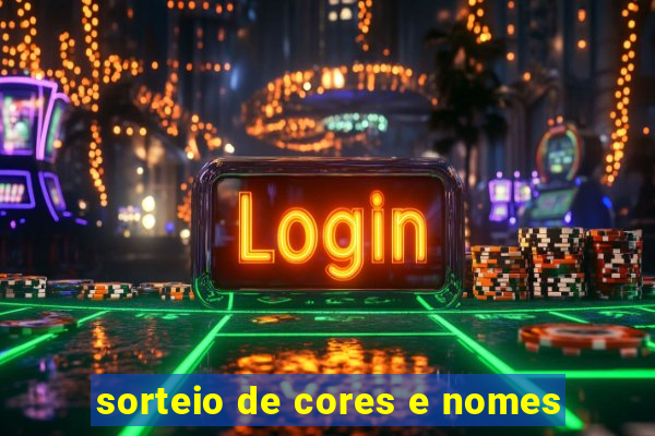 sorteio de cores e nomes