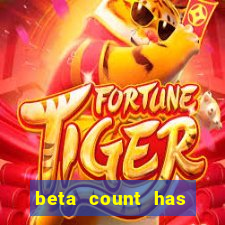 beta count has changed pt br