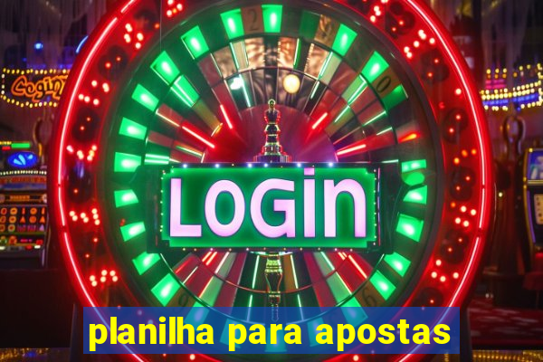 planilha para apostas