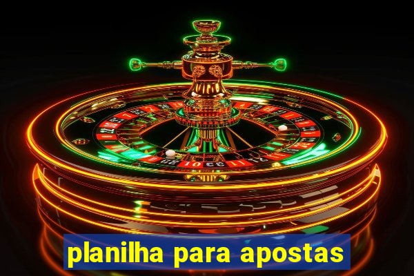 planilha para apostas