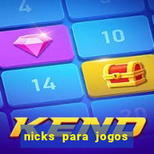 nicks para jogos de tiro