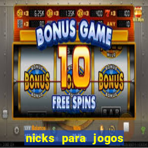 nicks para jogos de tiro
