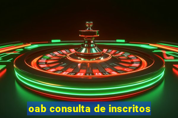 oab consulta de inscritos