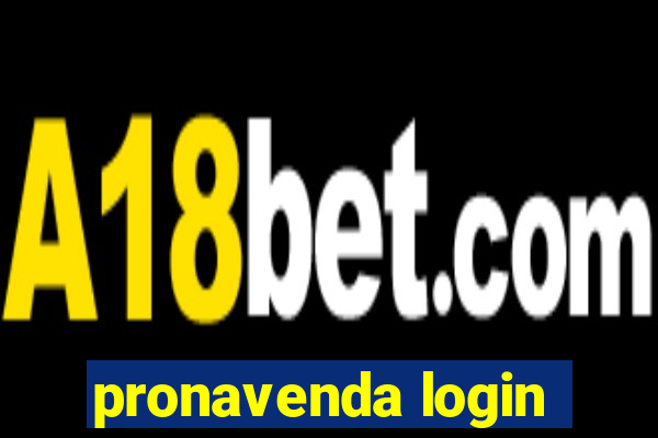pronavenda login