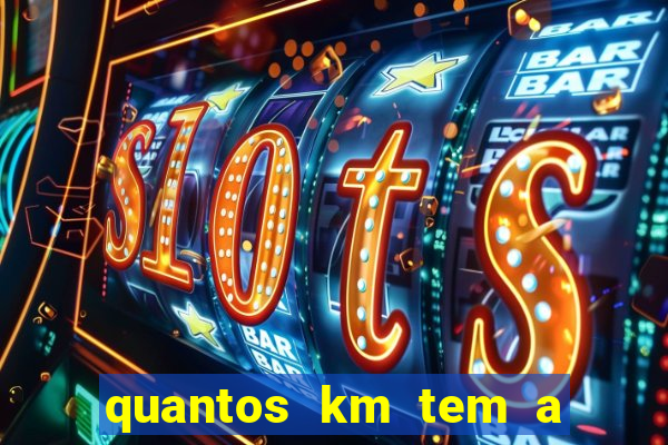 quantos km tem a serra de santos