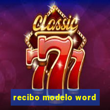 recibo modelo word