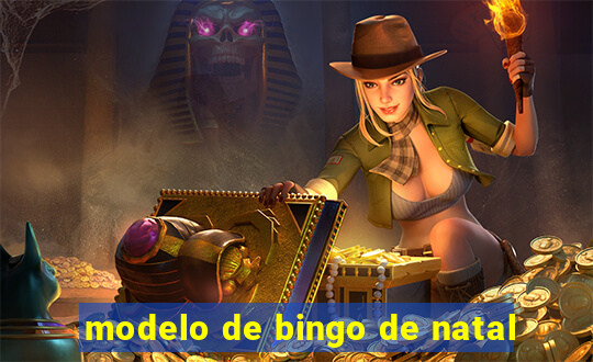 modelo de bingo de natal