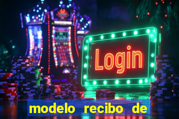 modelo recibo de pagamento autonomo