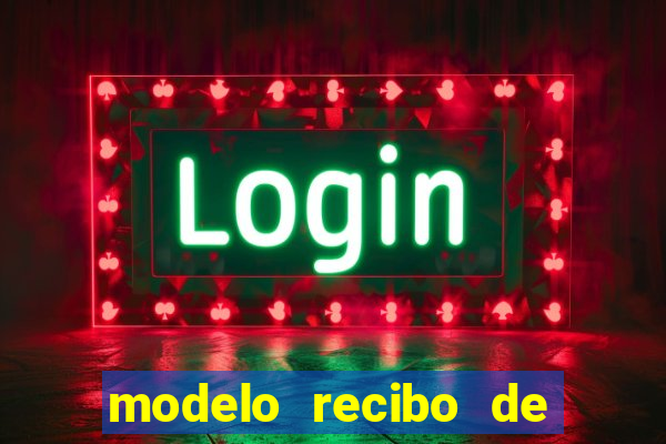 modelo recibo de pagamento autonomo