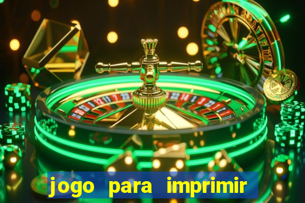 jogo para imprimir e montar