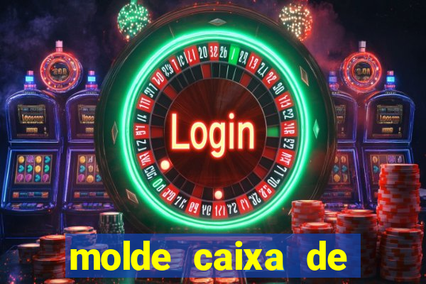 molde caixa de baralho png