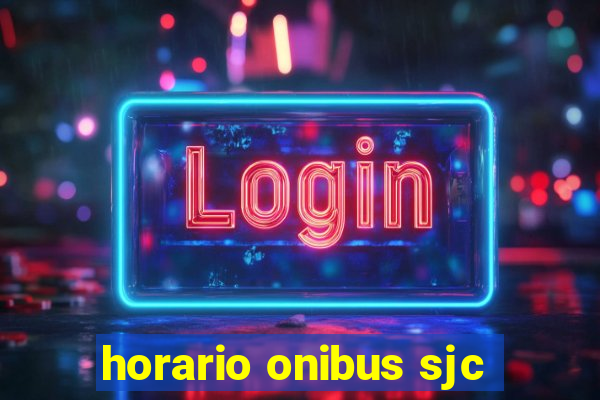 horario onibus sjc