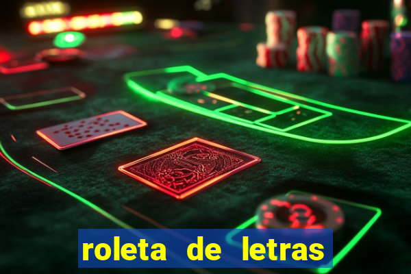 roleta de letras stop online