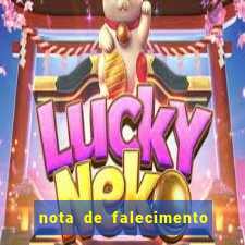 nota de falecimento a tribuna santos