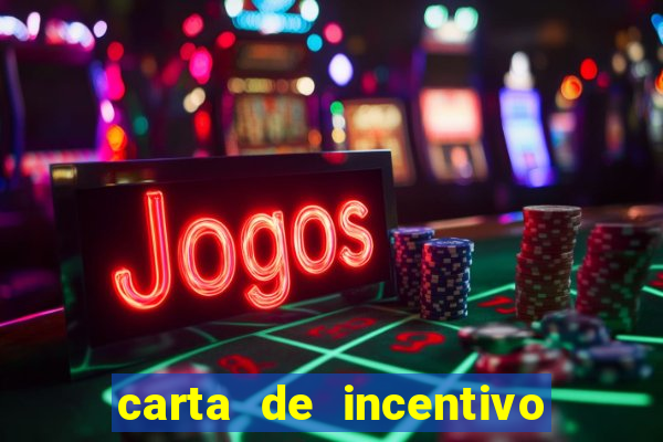 carta de incentivo para alunos