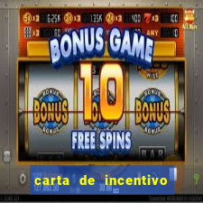 carta de incentivo para alunos