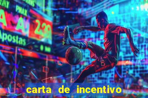 carta de incentivo para alunos
