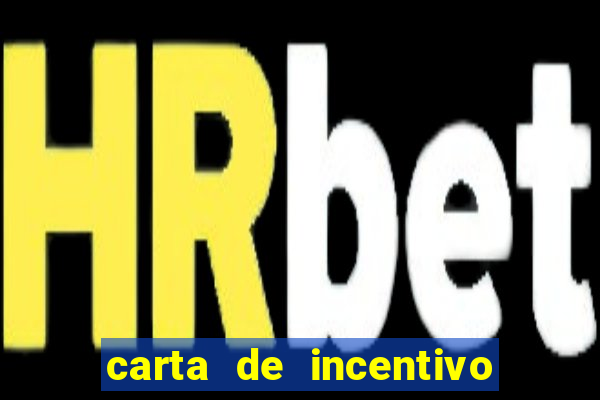 carta de incentivo para alunos