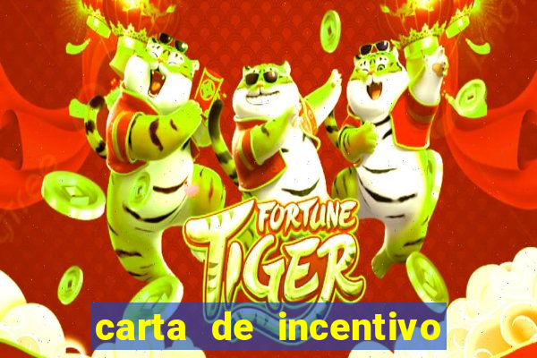 carta de incentivo para alunos