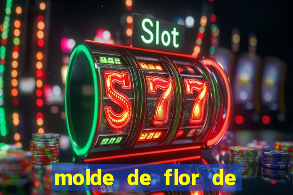 molde de flor de eva grande para imprimir