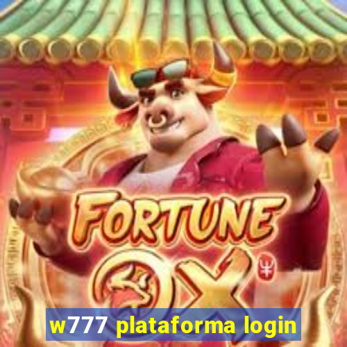 w777 plataforma login