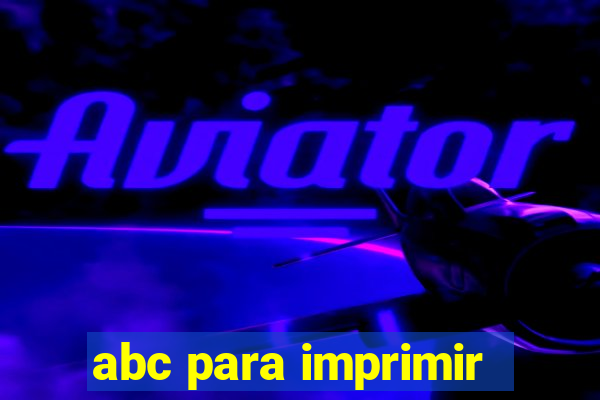 abc para imprimir