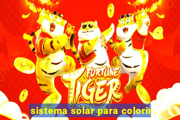 sistema solar para colorir