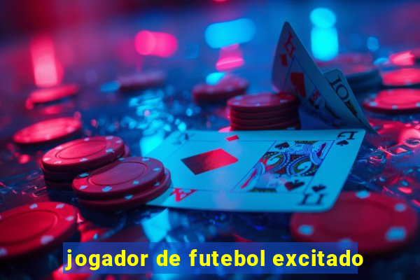 jogador de futebol excitado