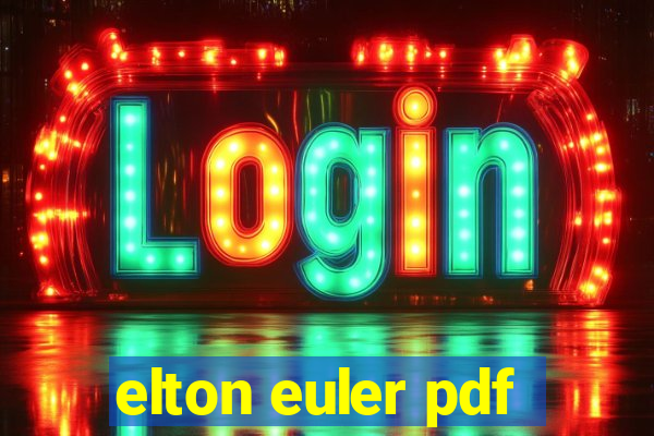 elton euler pdf
