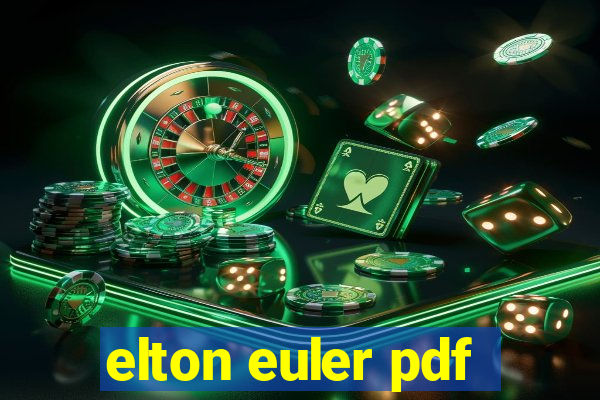 elton euler pdf