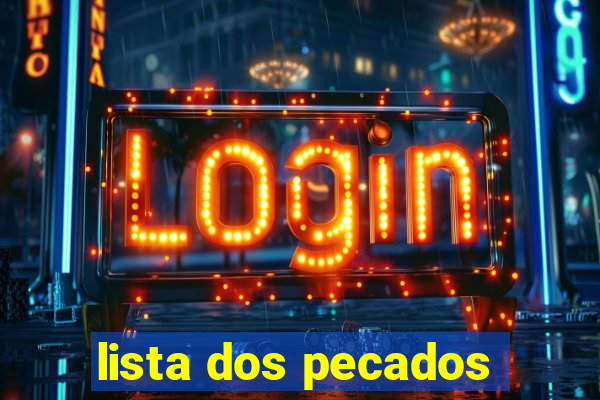 lista dos pecados