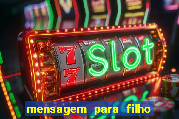 mensagem para filho jogador de futebol