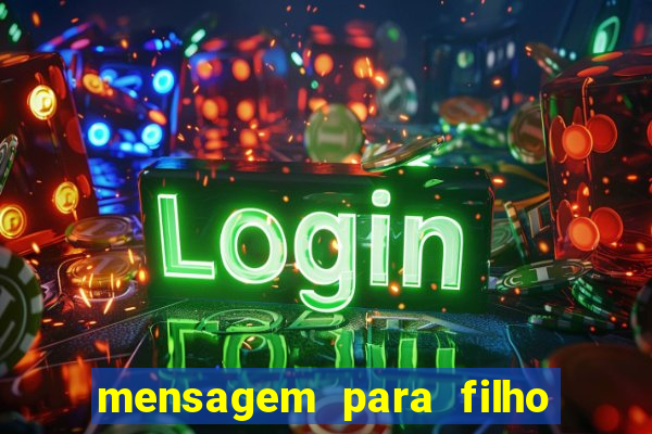 mensagem para filho jogador de futebol