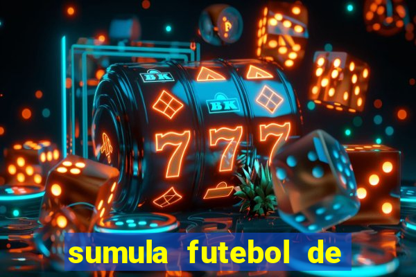 sumula futebol de campo word