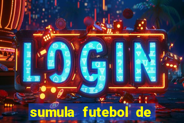 sumula futebol de campo word