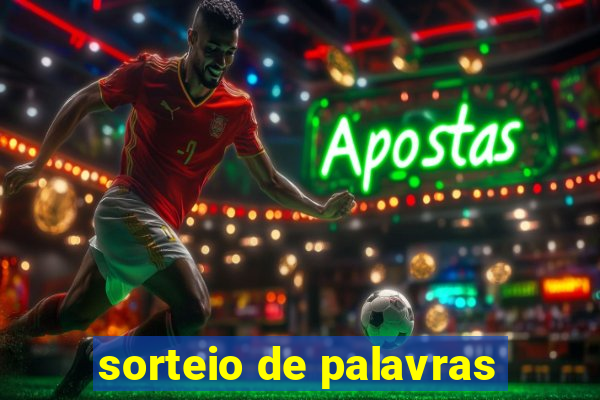 sorteio de palavras